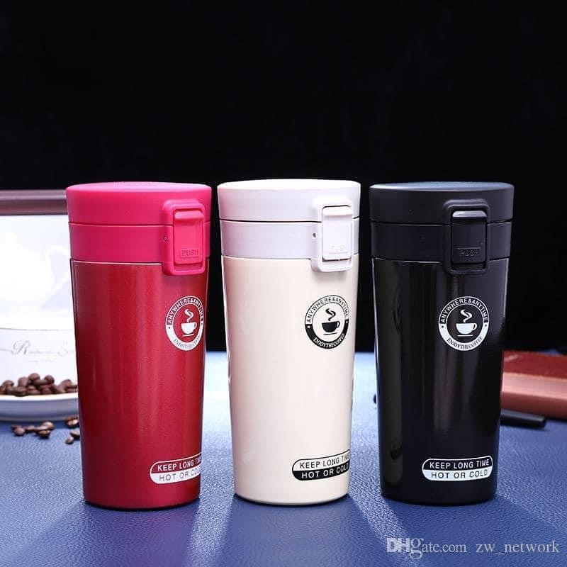 THERMOS MOTIF EAU CHAUDE TASSE À CAFÉ EN ACIER INOXYDABLE 380 ML