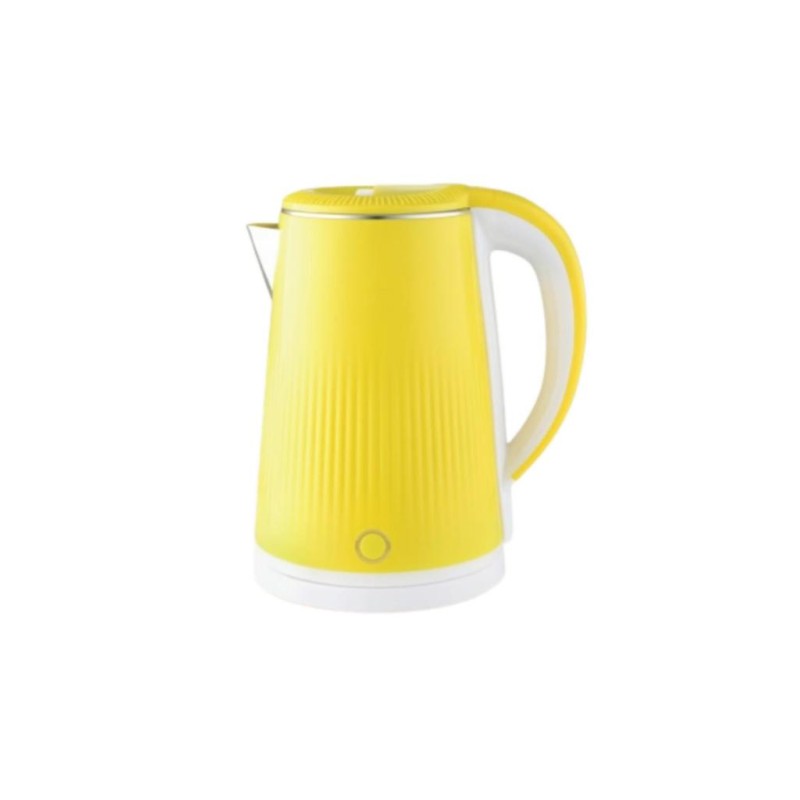 Bouilloire électrique 2.3 litres - en plastique et intérieur inox couleur jaune