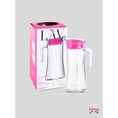 Carafe en verre 1,4 L, avec couvercle