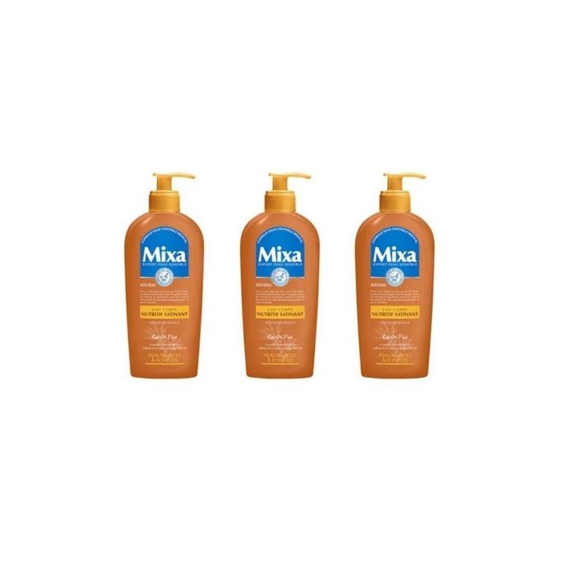 Mixa Lot de 3 Mixa Lait Nutritif Satinant - 250 ml