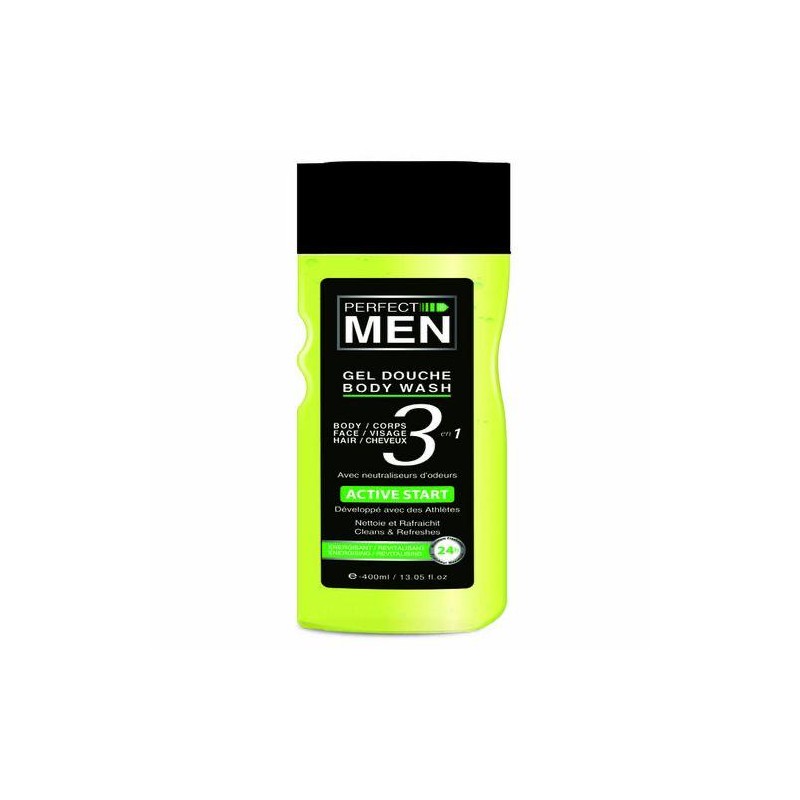 Perfect Man Gel Douche Perfect Men Active Start 3 En 1 - 400Ml