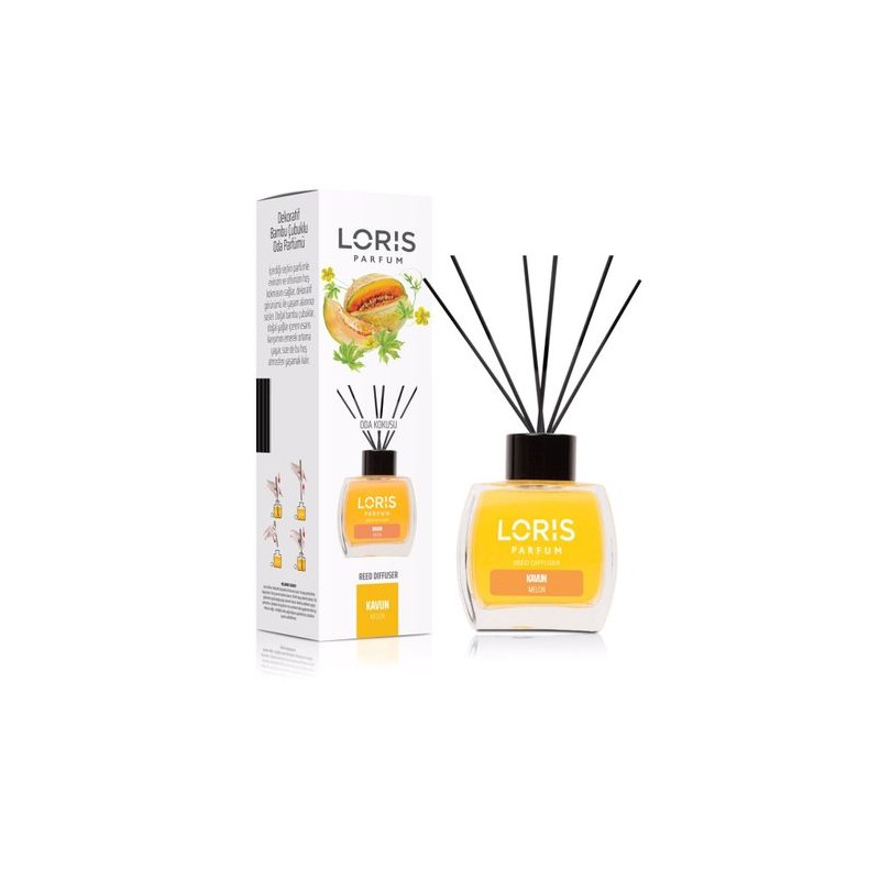 Generic Diffuseur de Parfum à roseaux- Loris melon