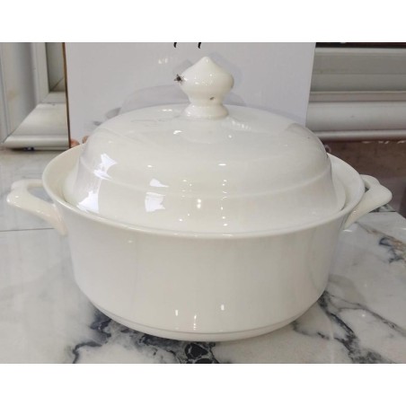 Cocotte blanche porcelaine