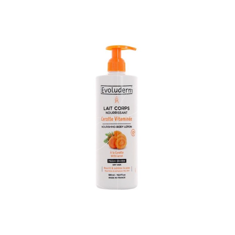 Evoluderm Lait corps nourissant carotte - 500ML