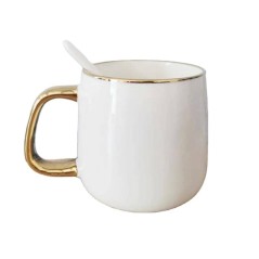 Tasses - porcelaine doré-blanc vendu par douzaine