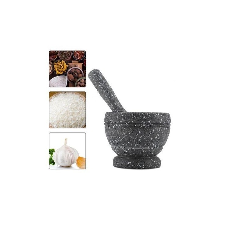 Mortier pilon ensemble meulage bol cuisine