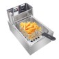 Friteuse électrique monocylindre en acier inoxydable 6L UK EH81 2500W 220-240V